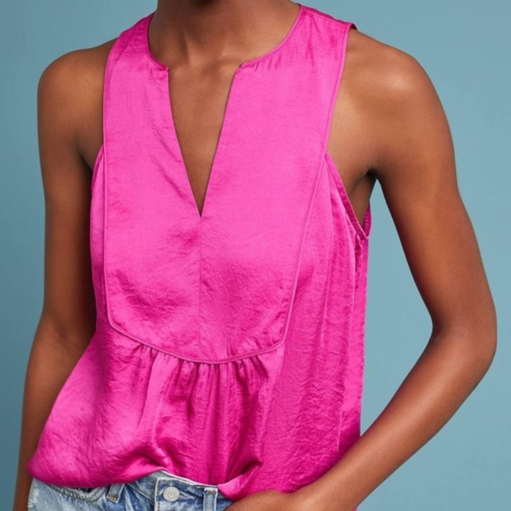 Anthropologie - Maeve Splitneck Tank Top Blouse